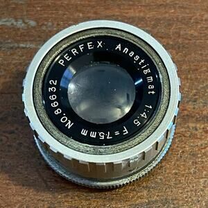 Vintage Perfex Anastigmat 1:4.5 / 7.5mm Enlarger Lens Made in Japan